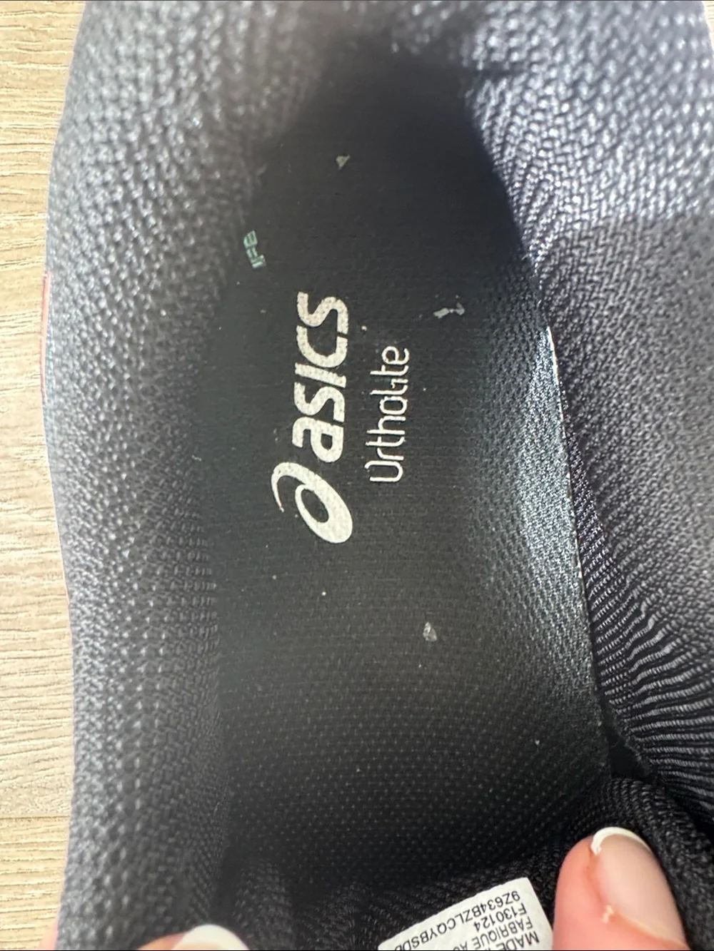 ASICS Black Running Shoes with Coral & Neon Yellow Highlights